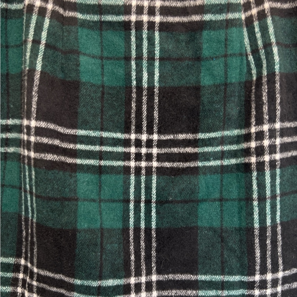 Green Plaid Mini Skirt NWT Size Medium Wool Blend Preppy Schoolgirl Style - Picture 4 of 7
